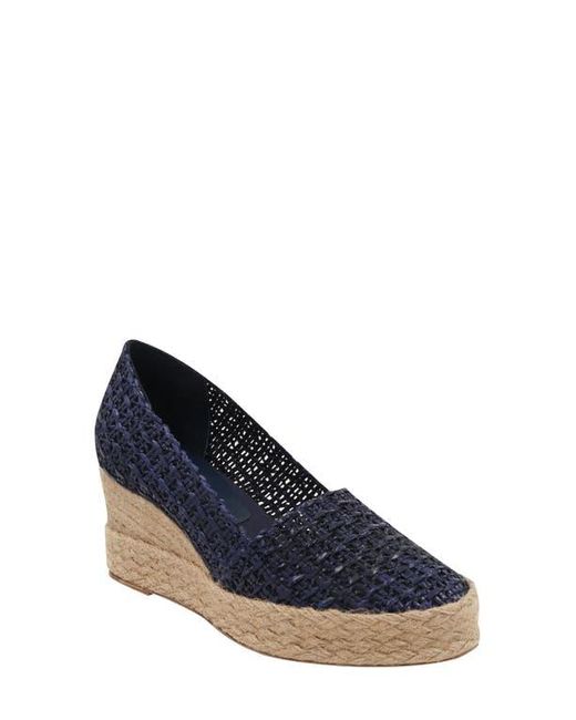 Andre Assous Blue Patti Espadrille Wedge