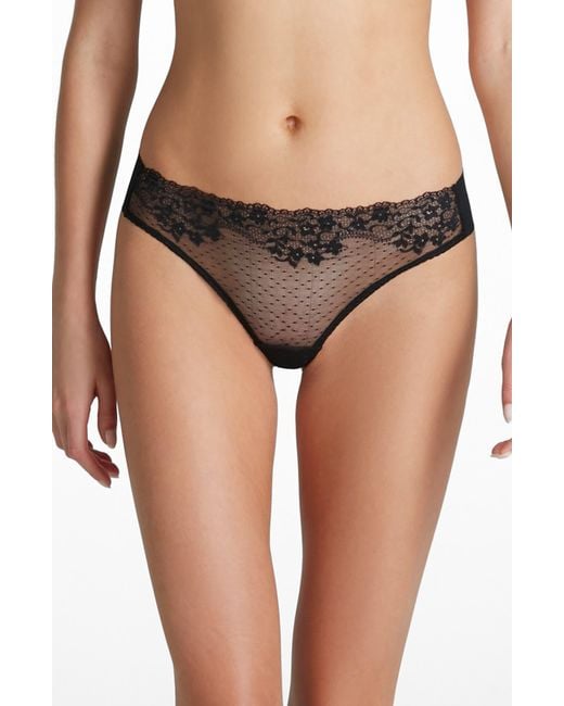 Commando Black Double Take Thong