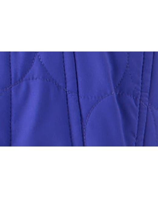 Akris Punto Blue Dot Quilted Technical Poplin Crop Jacket