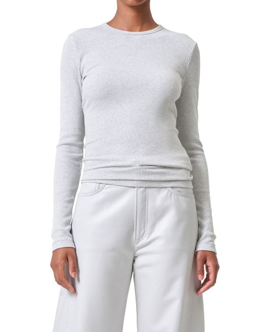 Agolde Blue Delphi Rib Slim Top
