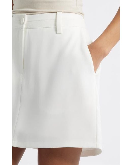 French Connection White Harry Suiting Skort