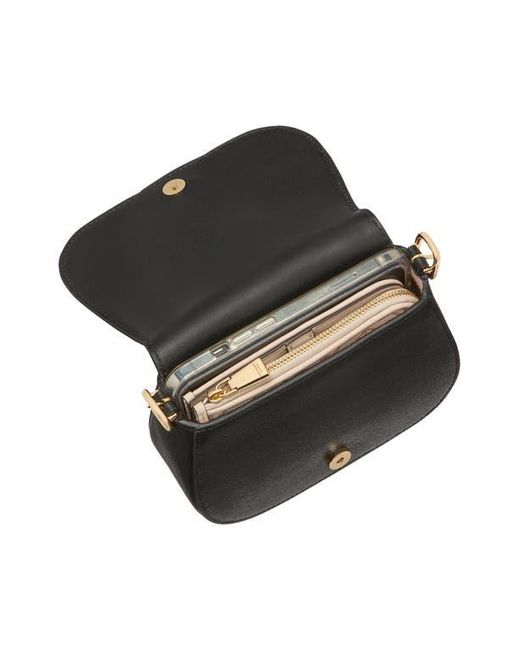 Kate Spade Black Mini Noveau Textured Leather Crossbody Bag