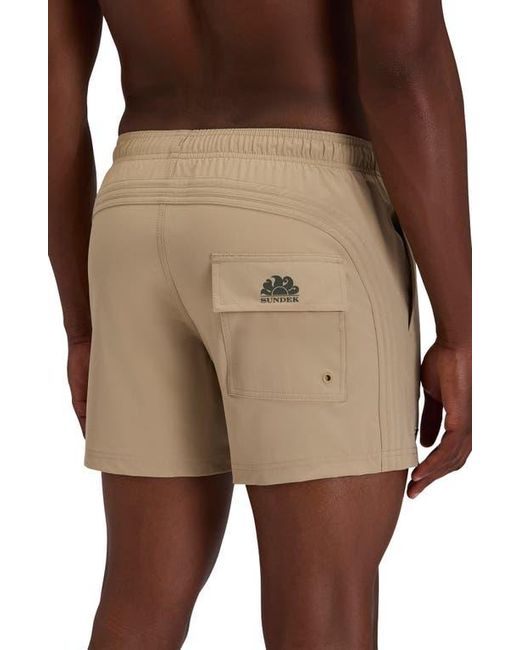 Sundek Natural Solid Swim Trunks for men