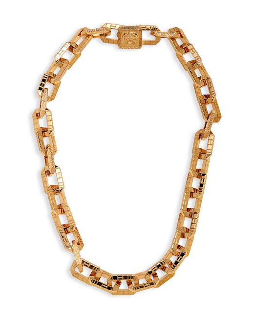 Versace Metallic Chain Link Necklace for men
