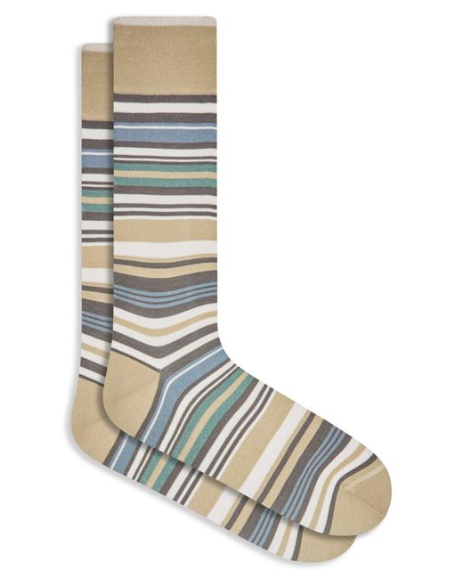 Bugatchi Multicolor Stripe Dress Socks for men