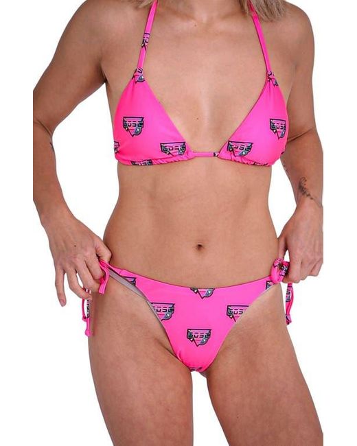 OOSC Pink Baewatch Tie Side Bikini Bottoms