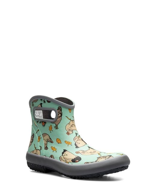 Bogs Blue Patch Waterproof Rain Boot
