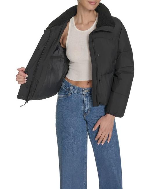 Levi's Black Western Crop Puffer Jacket