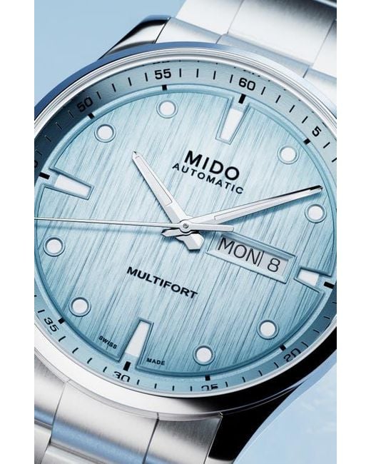 MIDO Metallic Multifort Automatic Bracelet Watch, 42Mm