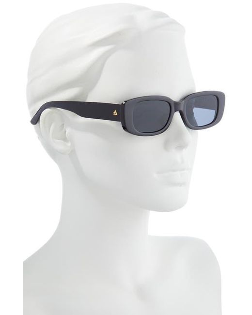 Aire Black Ceres 51Mm Rectangular Sunglasses