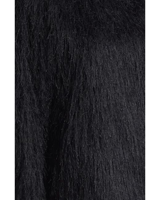 Loulou de Saison Black Tina Long Sleeve Fringe Minidress