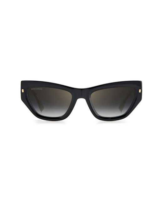 DSquared² Black 54mm Cat Eye Sunglasses