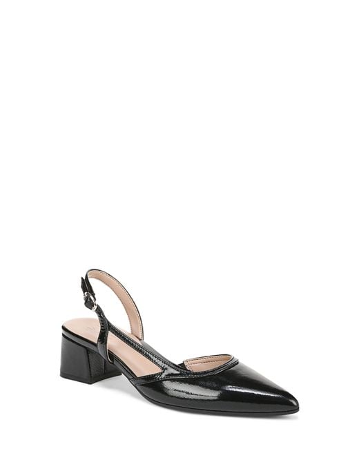 Naturalizer White Mila Pointed Toe Slingback Pump