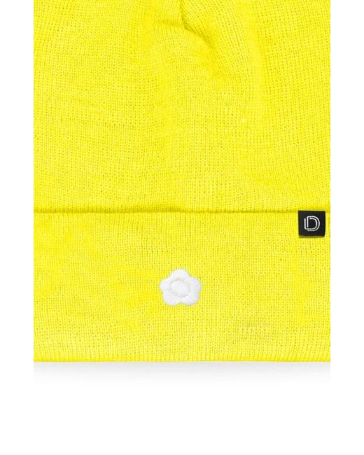 Alix Yellow Lil Flower Beanie Cap