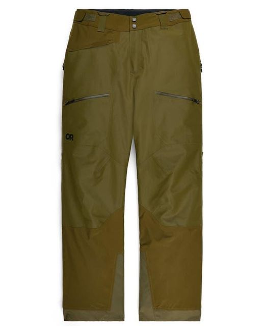 Outdoor Research Green Powderverse Snow Pants for men