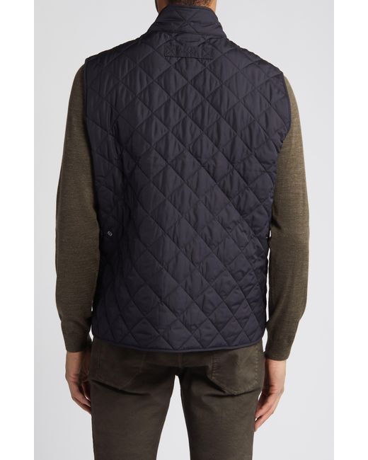 Barbour Blue New Lowerdale Quilted Vest for men