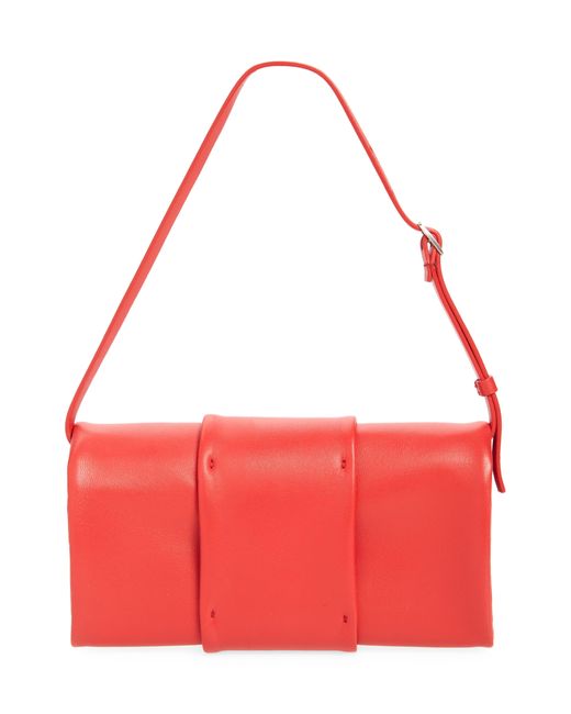 Proenza Schouler Red Flip Leather Shoulder Bag