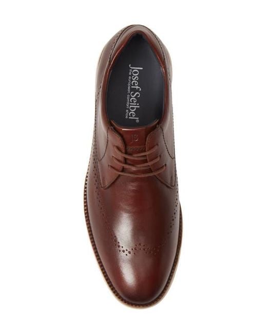 Josef Seibel Brown Tyler Wingtip for men