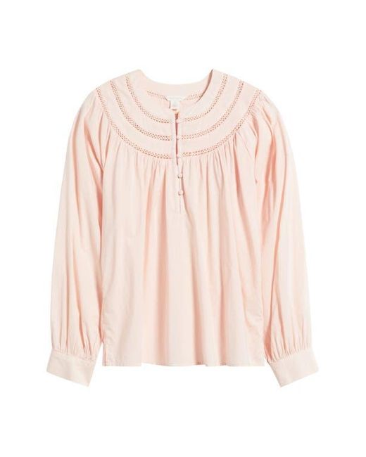 Caslon Multicolor Cotton Voile Popover Top