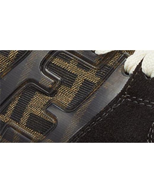 Fendi Black Ff Match Sneaker for men