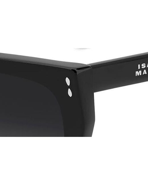 Isabel Marant Black 58Mm Rectangular Sunglasses