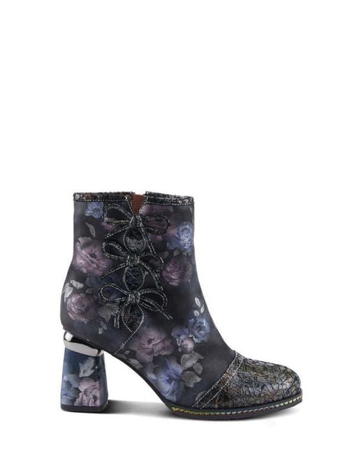 Spring Step Black Carre Cap Toe Bootie
