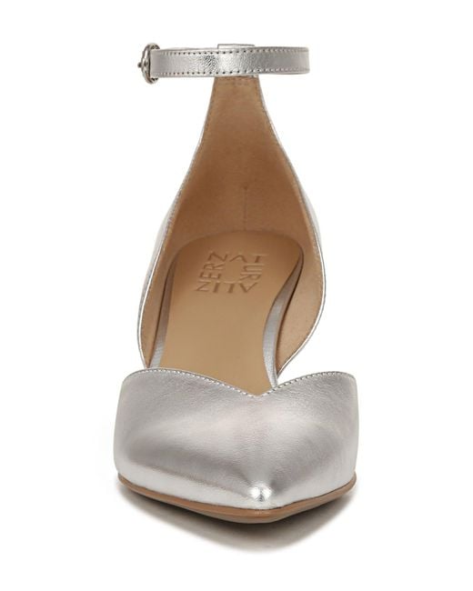 Naturalizer top silver pumps