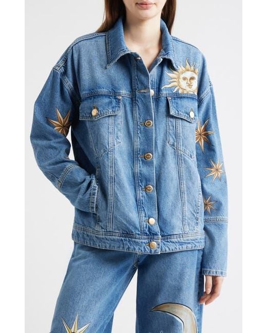 Farm Rio Blue Mistical Jacket