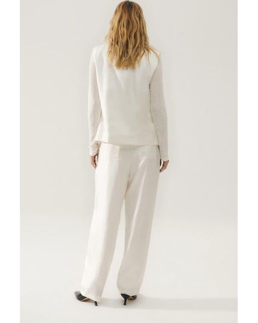 SILK LAUNDRY Natural Twill Slouch Pants