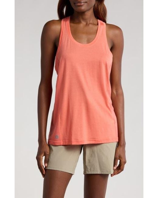 Smartwool Red Active Mesh Racerback Tank