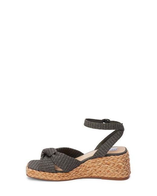 Matisse Black Ibiza Ankle Strap Platform Wedge Sandal