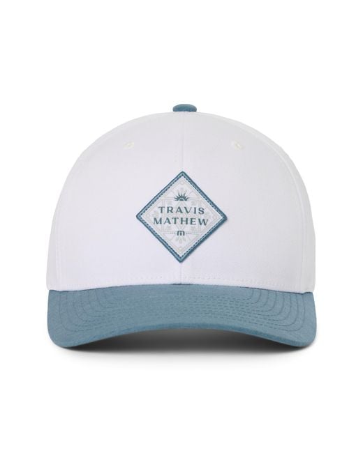 Travis Mathew Gray Base Fare Trucker Hat for men