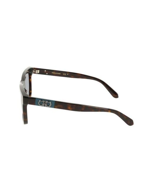 Ferragamo Blue 55Mm Gradient Rectangle Sunglasses for men