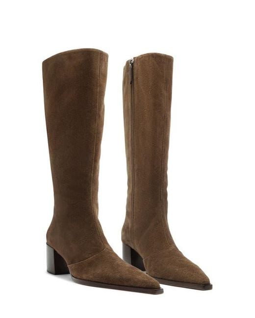 SCHUTZ SHOES Brown Raffaela Up Mid Boot