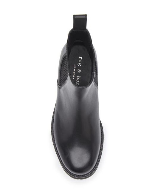 Rag & Bone Black Corey Lug Sole Chelsea Boot