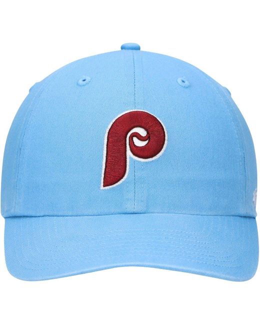 Philadelphia Phillies Distressed Cooperstown Logo Gulf Blue Premium Fr