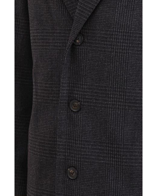 Bagatelle Black Houndstooth Topcoat for men