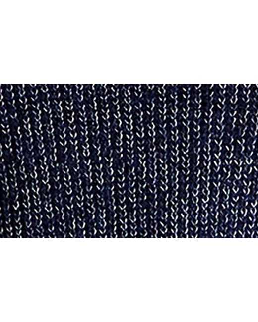 Bella Dahl Blue Marled Fitted Waist Sweater