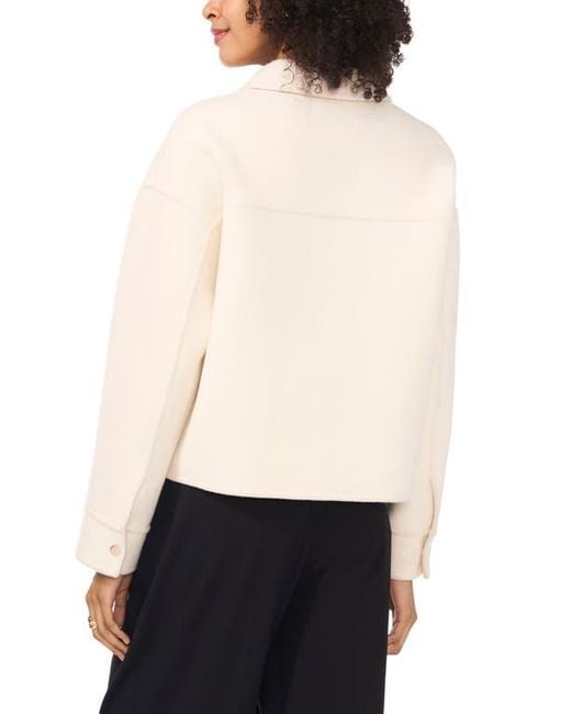 Vince Camuto Black Patch Pocket Zip Jacket