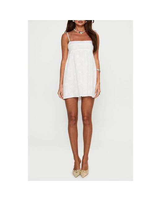 strapless open back dress Marcia Mini Dress White