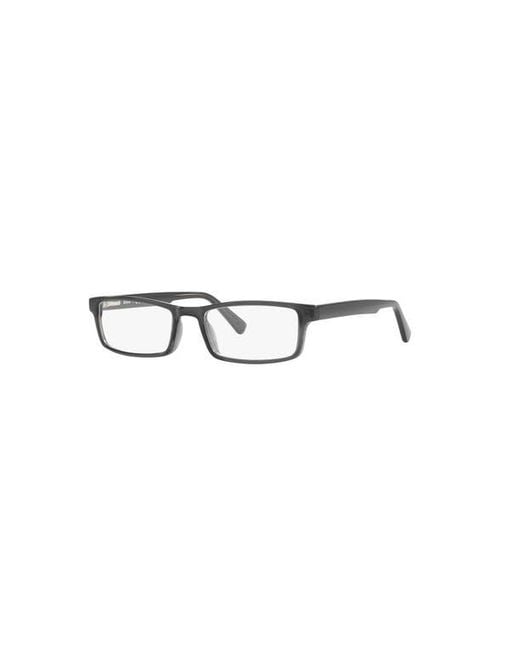 Sferoflex Black 52Mm Rectangle Optical Glasses for men