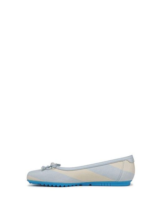 Franco Sarto Blue Imara Square Toe Ballet Flat