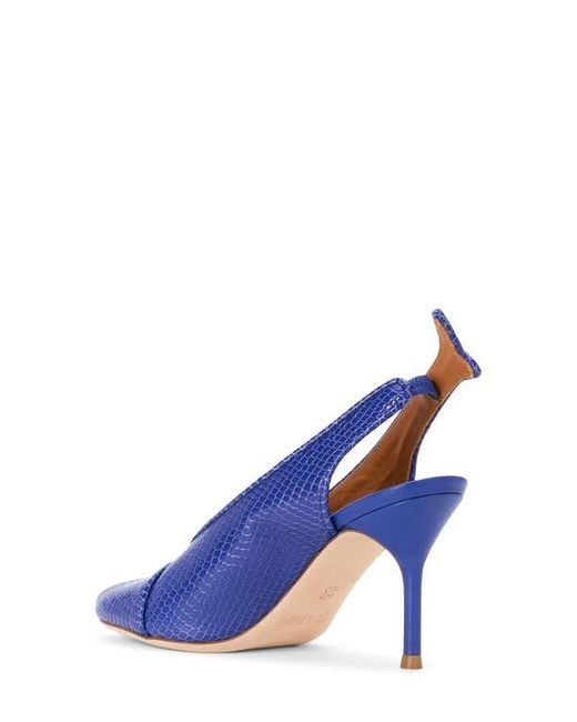 Staud Blue Cleo Fish Peep Toe Slingback Pump