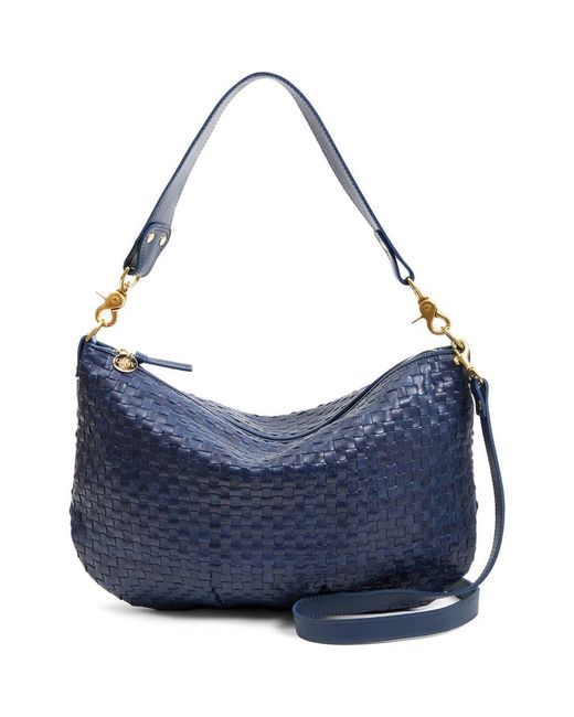 Clare V. Blue Moyen Messenger Bag