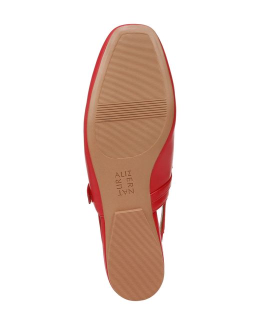 Naturalizer Red Connie Slingback Mary Jane Flat