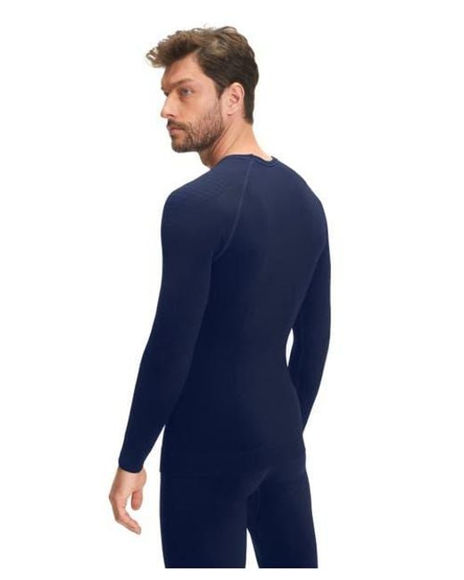 Falke Blue Maximum Warm Base Layer Top for men