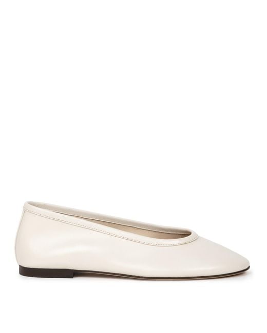 Bobbies Natural Ninon Ballet Flats
