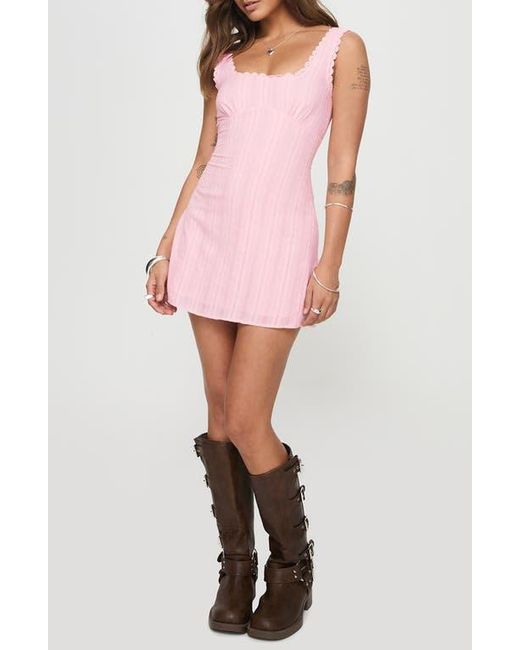 Princess Polly Pink Dasha Fit & Flare Minidress