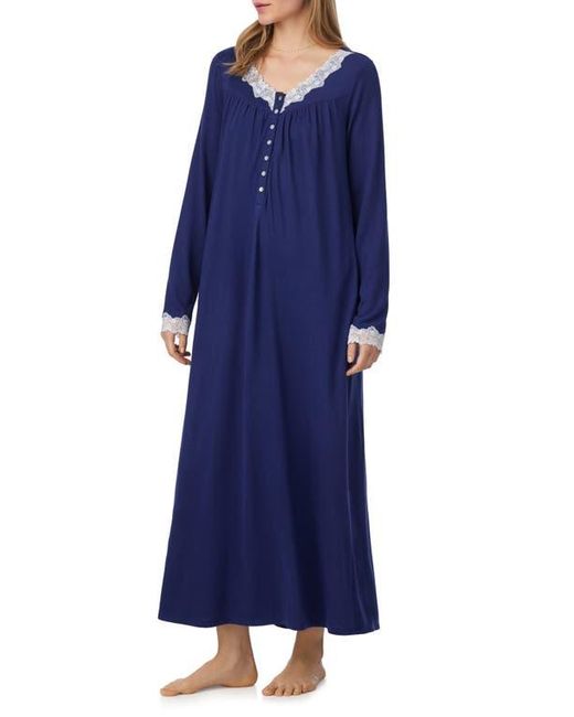 Eileen West Blue Long Sleeve Ballet Nightgown