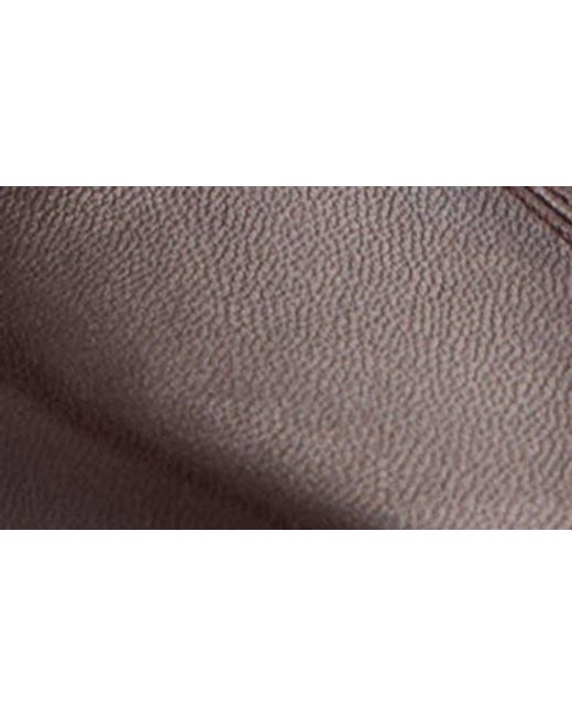 Mango Brown Square Toe Leather Bootie